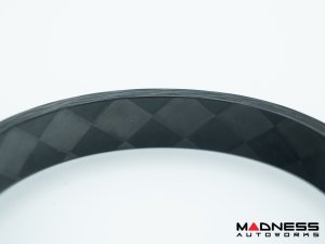 Carbon Fiber Bracelet - Green QV Clover Design 